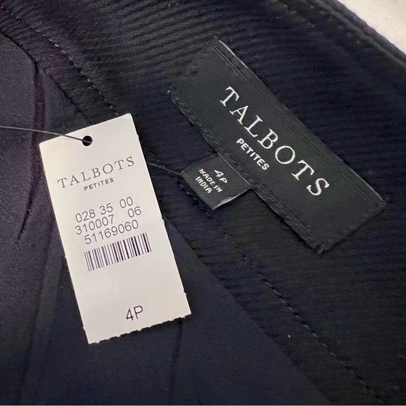 NWT Talbots Navy Blue A-Line Mini Skirt, 4P - Picture 2 of 7